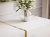 Wohnzimmer-Set im Glamour-Stil Lunelie Weiß Hochglanz