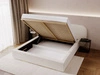 Polsterbett mit Bettkasten und Lattenrost 160x200 Palermo Creme