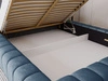 Polsterbett mit Bettkasten und Lattenrost 180x200 Italia Blau