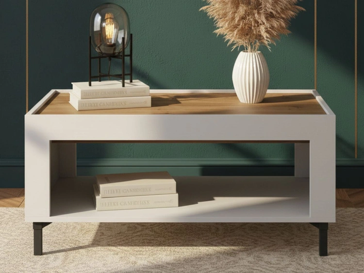 Set für Wohnzimmer Messina Weiß