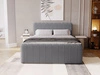 Boxspringbett mit Bettkasten 120x200 Osteno Dunkelgrau