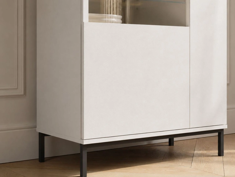 Vitrinenschrank Soroko Weiß