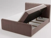 Boxspringbett mit Bettkasten 140x200 Osteno Braun