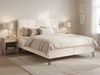 Boxspringbett mit Bettkasten 120x200 Vendi cremig