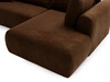 Ecksofa L-Form mit Schlaffunktion und Bettkasten Savana Bis Braun