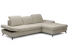 Ecksofa L-Form Rechts mit Schlaffunktion und Bettkasten Hannover Hellbraun