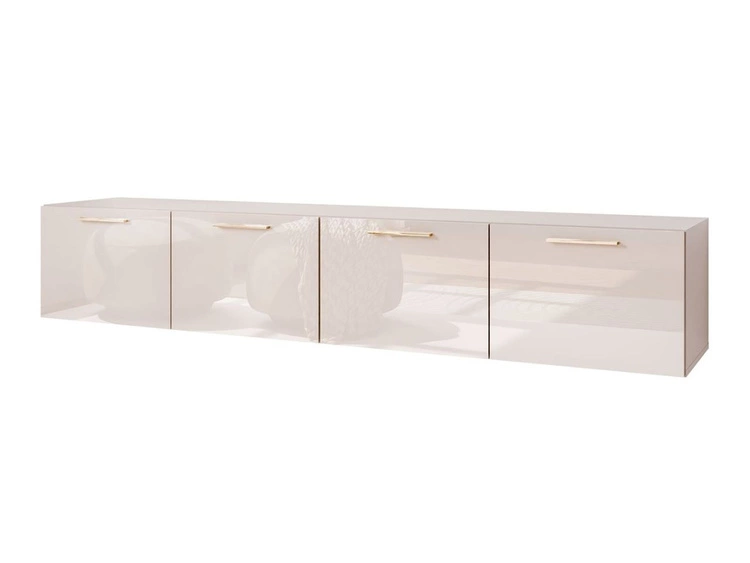 Hängeschrank mit Türen und LED-Beleuchtung 200 cm Noaé Kaschmir