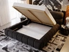 Polsterbett mit Bettkasten und Lattenrost 160x200 Mellow Schwarz