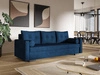 Schlafsofa mit Bettfunktion und Bettkasten Pori Dunkelblau