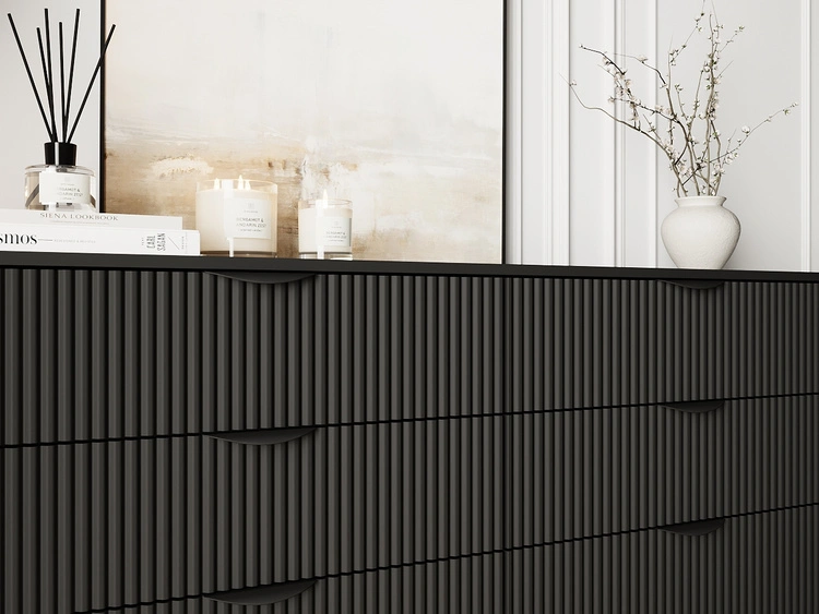 Kommode mit 6 Schubladen Latina Beige