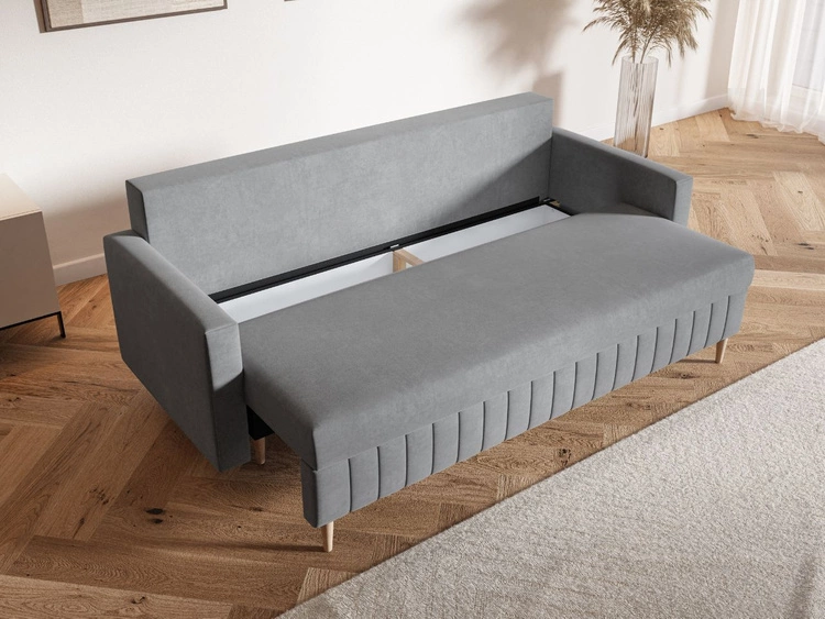 Schlafsofa mit Bettfunktion und Bettkasten Castelo Beige