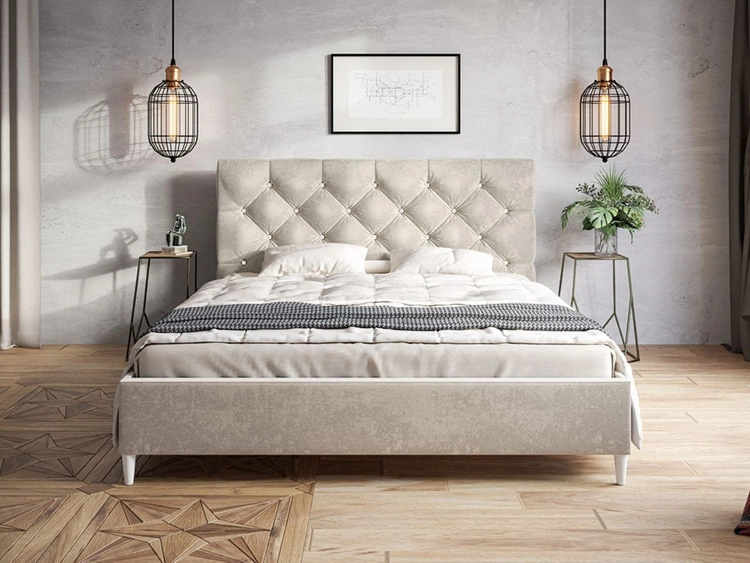Polsterbett mit Lattenrost 180x200 Tril Beige