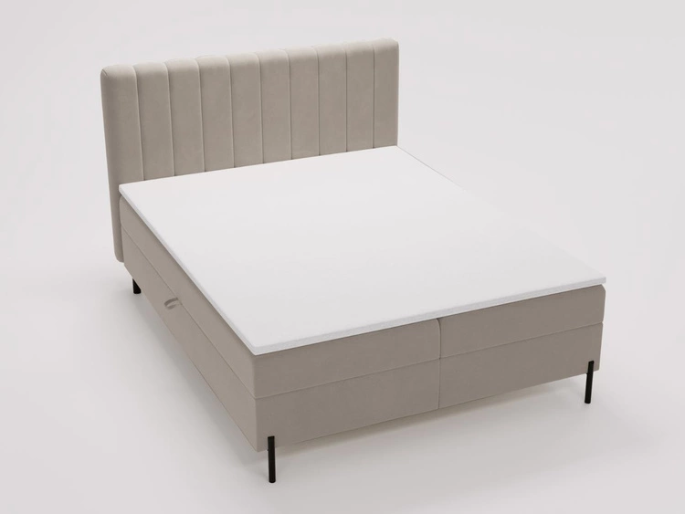 Boxspringbett mit Bettkasten 180x200 Primavera Beige