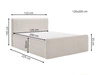 Boxspringbett mit Bettkasten 120x200 Osteno Dunkelblau