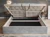 Polsterbett mit Bettkasten und Lattenrost 120x200 Selva Beige