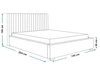 Polsterbett mit Bettkasten und Lattenrost 120x200 Toscania Beige