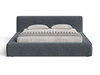 Polsterbett mit Bettkasten und Lattenrost 180x200 Mali Dunkelgrau