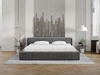 Polsterbett mit Bettkasten und Lattenrost 160x200 Lipari Dunkelgrau