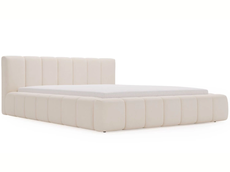 Polsterbett mit Bettkasten und Lattenrost 120x200 Split Creme