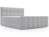 Boxspringbett mit Bettkasten 140x200 Alicante Grau