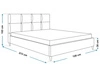 Polsterbett mit Lattenrost 120x200 Luxe Grau