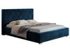 Polsterbett mit Bettkasten und Lattenrost 180x200 Taranto Dunkelblau