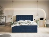 Boxspringbett mit Bettkasten 160x200 Denza Dunkelblau