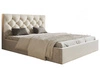 Polsterbett mit Bettkasten und Lattenrost 120x200 Selva Beige