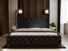 Polsterbett mit Bettkasten und Lattenrost 120x200 Kingston Schwarz