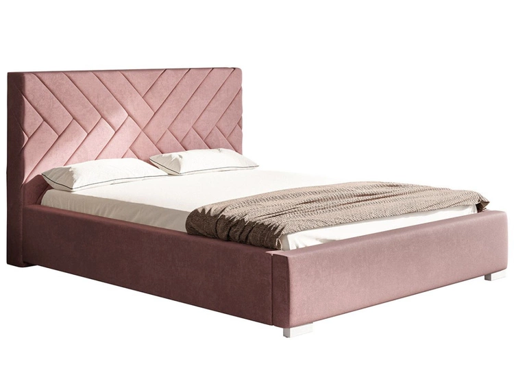 Polsterbett mit Bettkasten und Lattenrost 180x200 Tonale Rosa