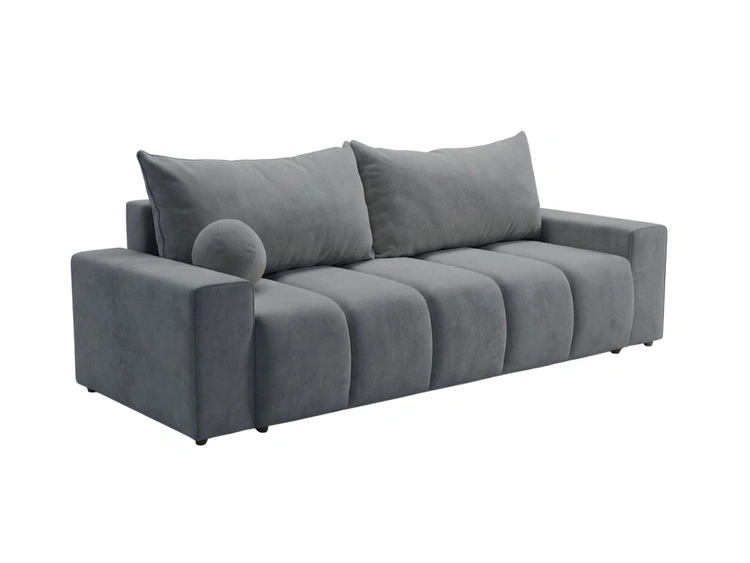 Schlafsofa mit Bettfunktion und Bettkasten Miro Dunkelgrau