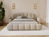 Polsterbett mit Stauraum und Lattenrost 200x200 Cloud Soft Beige