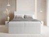 Boxspringbett mit Bettkasten 200X200 Brisa Grau