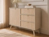 Kommode mit Türe und Schubladen Modena Beige