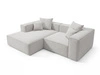 Ecksofa L Links Vellaro Grau