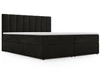 Boxspringbett mit Bettkasten 160x200 Mocca Dunkelgrau