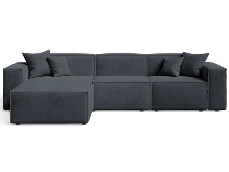 Ecksofa L-Form Links Arizona Dunkelgrau