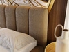 Polsterbett mit Bettkasten und Lattenrost 140x200 Cloud Bouclé-Stoff Braun