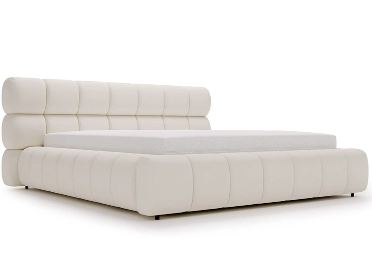 Polsterbett mit Bettkasten und Lattenrost 160x200 Mellow Beige