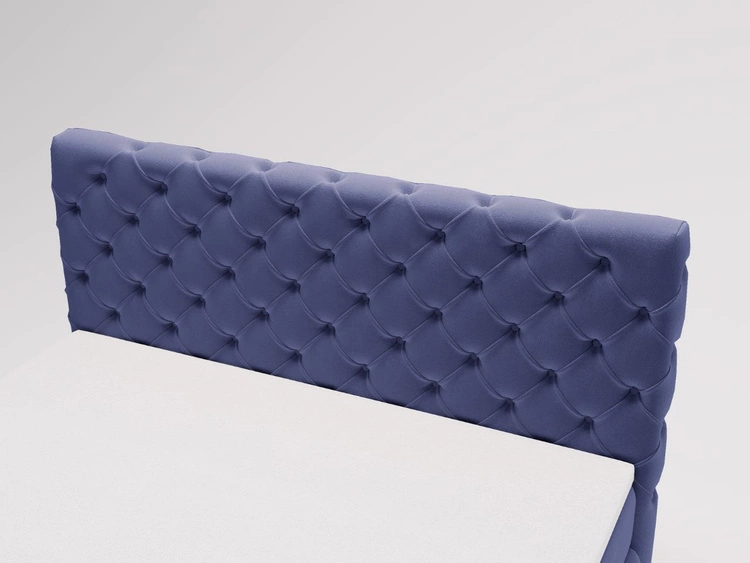 Boxspringbett mit Bettkasten 140x200 Canolo Dunkelblau