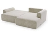 Ecksofa L-Form mit Schlaffunktion und Bettkasten Savana Bis Hellbeige