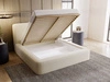 Polsterbett mit Bettkasten und Lattenrost 140x200 Amaro Beige