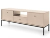 TV-Lowboard mit Schublade und Türen mit Schwarz Metallbeinen Amor Beige