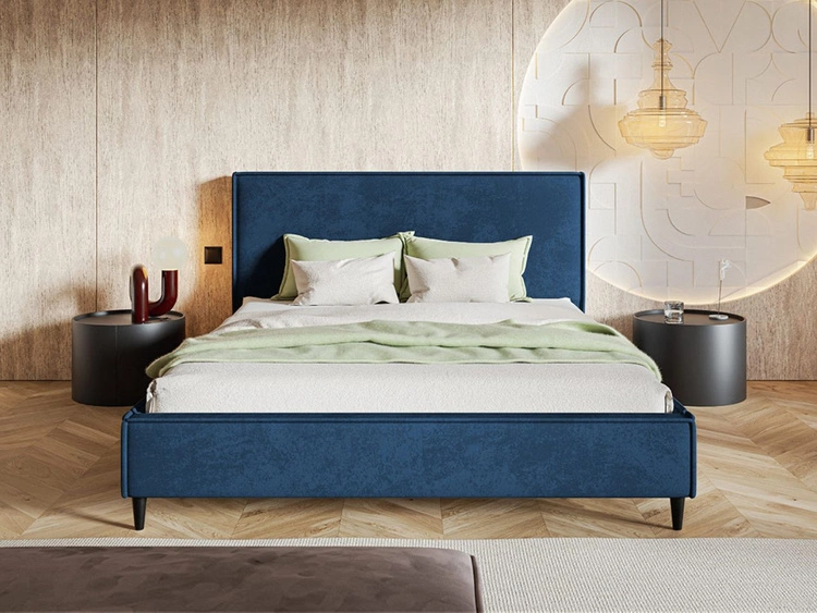 Polsterbett mit Lattenrost 160x200 Grenada Dunkelblau