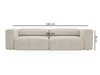 Sofa Moderne Cord Sofa für Wohnzimmer Landi Beige
