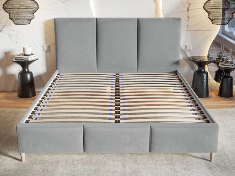 Polsterbett mit Lattenrost 120x200 Trio Beige