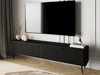 TV-Lowboard mit Türen 200 cm Latina Schwarz