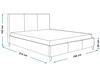 Polsterbett mit Lattenrost 160x200 Trio Schwarz
