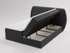 Boxspringbett mit Bettkasten 180x200 Bogota Schwarz