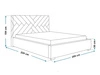 Polsterbett mit Bettkasten und Lattenrost 180x200 Tonale Dunkelblau